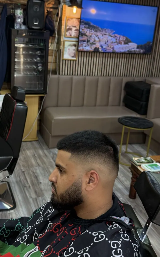 A skin fade at New Styles